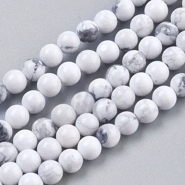 Natural Howlite Beads Strands