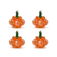Halloween Theme Glass Seed Beads Pendants