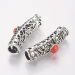 Tibetan Style Alloy Hollow Tube Beads