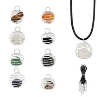 DIY Gemstone Cage Necklace Making Kit