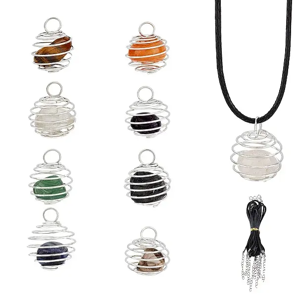 DIY Gemstone Cage Necklace Making Kit