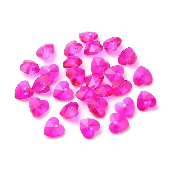 Romantic Valentines Ideas Glass Charms