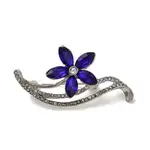 Glass Flowers Pins