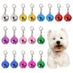 18Pcs 9 Colors Iron Bell Pendant Decoration