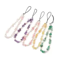 Gemstone Chips & Cultured Freshwater Pearl Beaded Mobile Straps