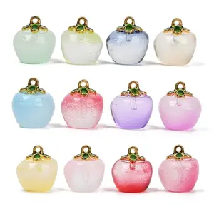 Spray Painted Glass Pendants