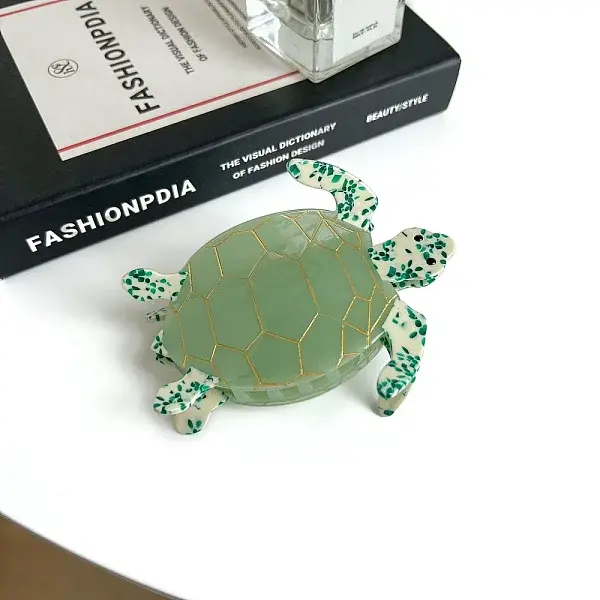 Turtle Cellulose Acetate Claw Hair Clips