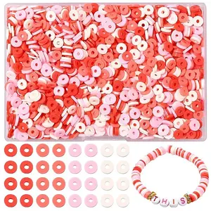 1880Pcs 4 Colors Handmade Polymer Clay Beads