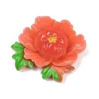 Opaque Resin Flowers Cabochons