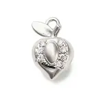 Brass Micro Pave Cubic Zirconia Pendants