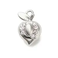 Brass Micro Pave Cubic Zirconia Pendants