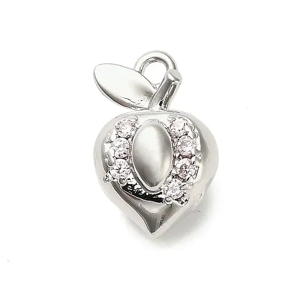 Brass Micro Pave Cubic Zirconia Pendants