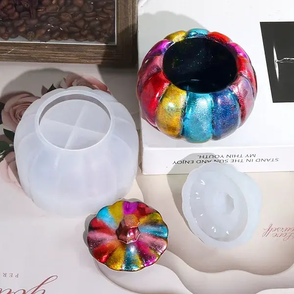 Thanksgiving Day Theme DIY Pumpkin Storage Box Food Grade Silicone Molds