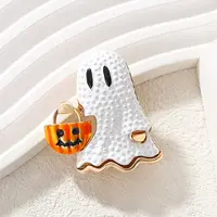 Halloween Ghost Shape Enamel Pins
