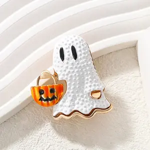 Halloween Ghost Shape Enamel Pins