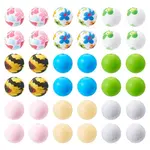 54Pcs 9 Styles Round Food Grade Eco-Friendly Silicone Beads