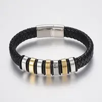 Braided Leather Cord Bracelets