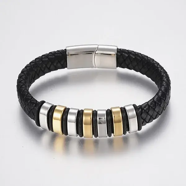 Braided Leather Cord Bracelets