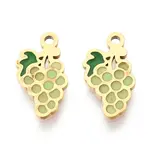 304 Stainless Steel Enamel Charms