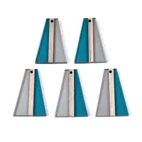 Transparent Resin & Wood Pendants