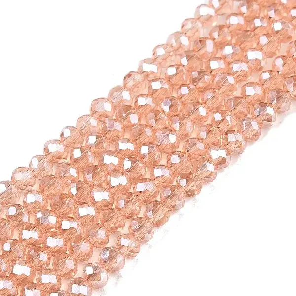 Electroplate Glass Beads Strands
