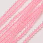 Natural Rose Quartz Round Bead Strands