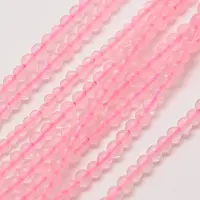 Natural Rose Quartz Round Bead Strands