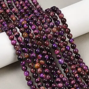 Grade AB Natural Tiger Eye Beads Strands