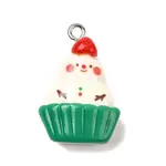 Christmas Opaque Resin Pendants