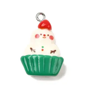 Christmas Opaque Resin Pendants