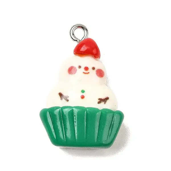 Christmas Opaque Resin Pendants