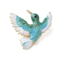 Bird Rhinestone Enamel Pins