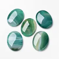 Natural Green Agate Cabochons
