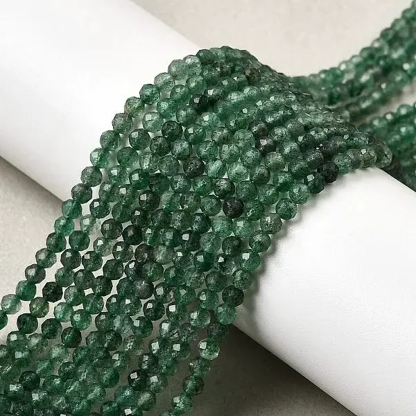 Natural Green Strawberry Quartz Beads Strands