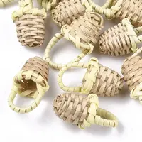 Handmade Reed Cane/Rattan Woven Pendants
