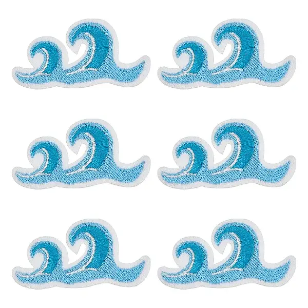 20Pcs Computerized Embroidery Polyester Adhesive Sew On Patches