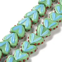 Heart Handmade Lampwork Beads Strands