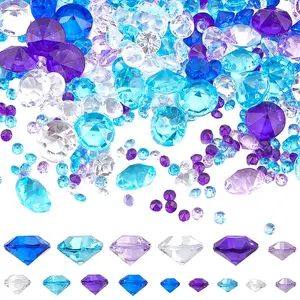 15 Styles Transparent Acrylic Rhinestone Cabochons