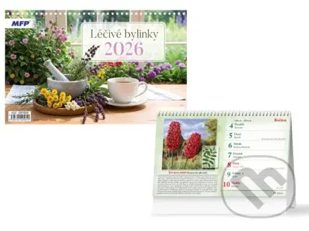 Stolní kalendář Léčivé bylinky 2026 (řádky)