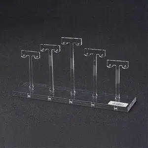 Acrylic T-Shape Earrings Display Stand