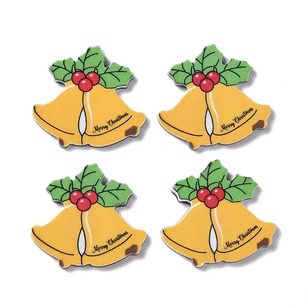 Christmas Style Printed Acrylic Cabochons