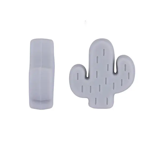 20Pcs Cactus Food Grade Eco-Friendly Silicone Focal Beads