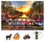 Kola v Amsterdamu 2v1 (Dřevěné puzzle)