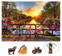 Kola v Amsterdamu 2v1 (Dřevěné puzzle)