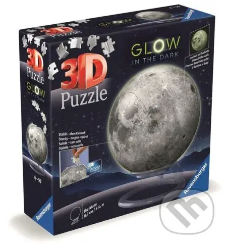 Puzzle-Ball Měsíc svítící ve tmě - puzzle z kategorie Naučné puzzle