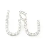 Brass Micro Pave Clear Cubic Zirconia Pendants