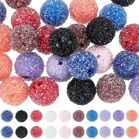 40Pcs 10 Colors Opaque Acrylic Beads