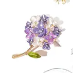 Hydrangea Enamel Pins