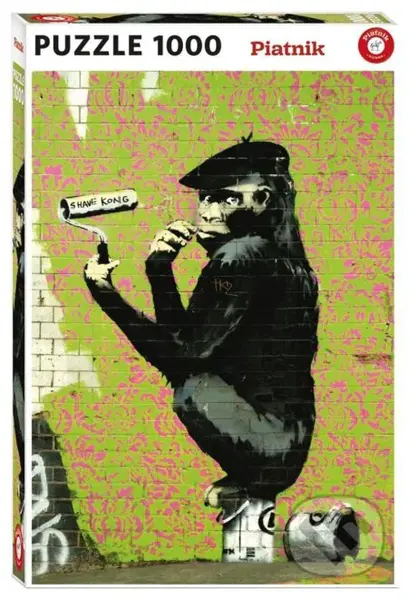 Banksy: Roller Chimp - puzzle z kategorie Umělecké