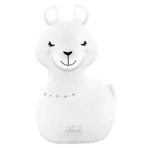CHICCO Lampička noční světlo dobíjitelné, přenosné Sweet Lights - Lama